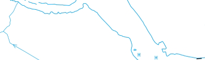 Exempelbild Hydrografi, i skala 1:10 000.