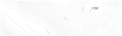 Example image Contours (shaded) from the service Topographical web map with property division - View Layered