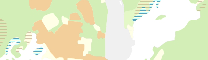 Exempelbild Marktäckande ytor från tjänsten Topografisk webbkarta Visning Skiktindelad.