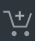 Icon - shopping cart with plus sign inside.