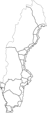 Karta över höjdnätet från den första precisionsavvägningen.