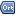  Blue sign in the form of a wide arrow with the text Ort. 