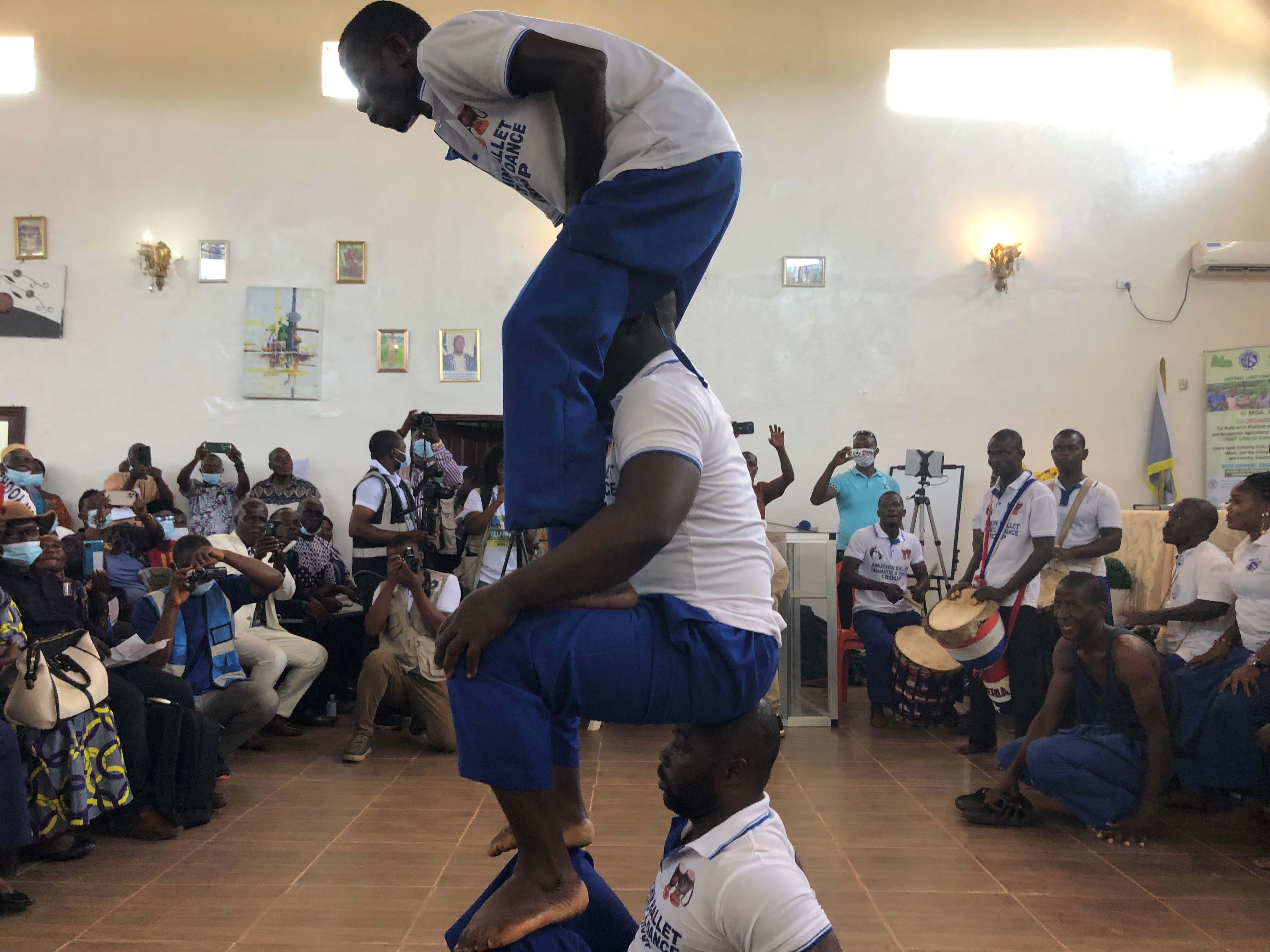 Picture showing dance and performances during the conference.