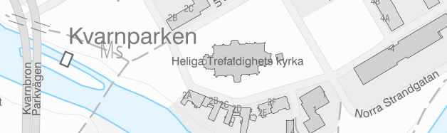 Exempel på topografisk webbkarta, nedtonad.