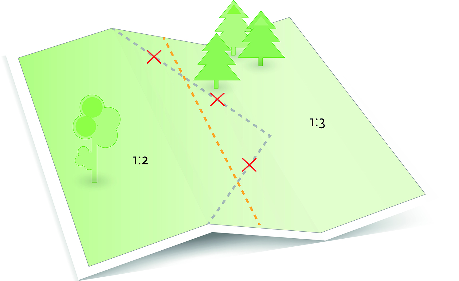 Illustrated map showing the change in a property regulation