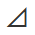 En rätvinklig triangel.