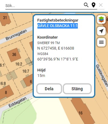 Hitta fastighetsbeteckning i Min karta | Lantmäteriet