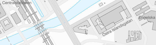 Example topographic web map dimmed