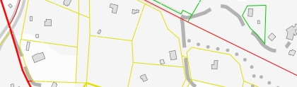 Example image Property boundary, quality, in scale 1: 4 000