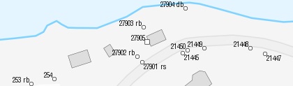  Sample image Boundary point, text in scale 1: 2000 according to the style of the index map. 