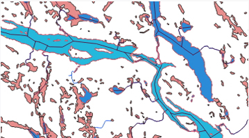 Exempel på hydrografisk karta